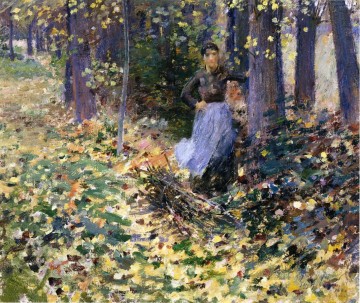 Theodore Robinson Painting - Autumn Sunlight Theodore Robinson